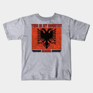 Retro Vintage Albania Kids T-Shirt